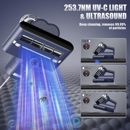 UV-C madrassdammsugare med stark sugkraft 
